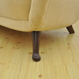 Vintage velvet sofa by Berga Mobler, Sweden 1940s