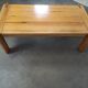80s pine coffee table