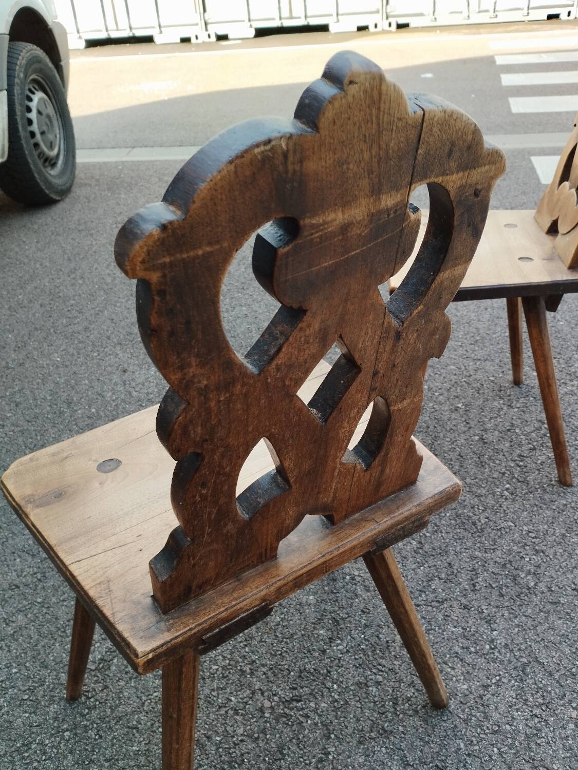 Alsatian wooden chairs