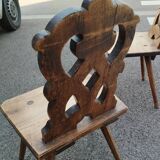 Alsatian wooden chairs