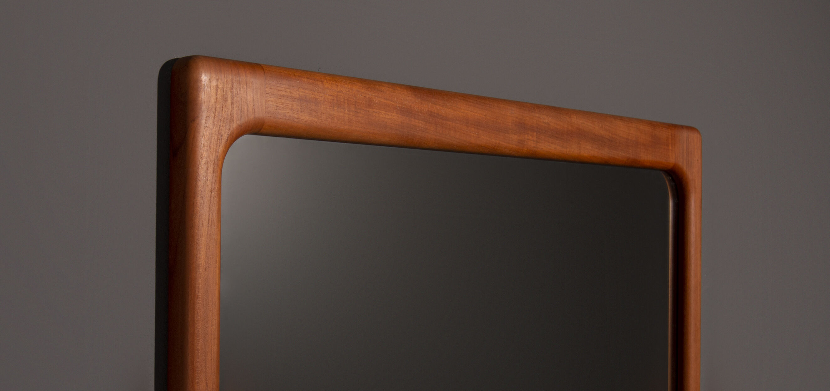 Teak wooden mirror produced by Dyrlund 26x26cm