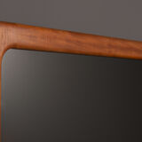 Teak wooden mirror produced by Dyrlund 26x26cm