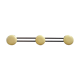 Porte manteau 3 patères jaunes