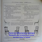 Fischel chair, Napoleon III type Bent wood, circa 1900 - bistro -Canadian-