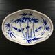 Coupe chinoise décor bambous bleus
