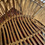 Pair of vintage rattan armchairs – 60s/70s design