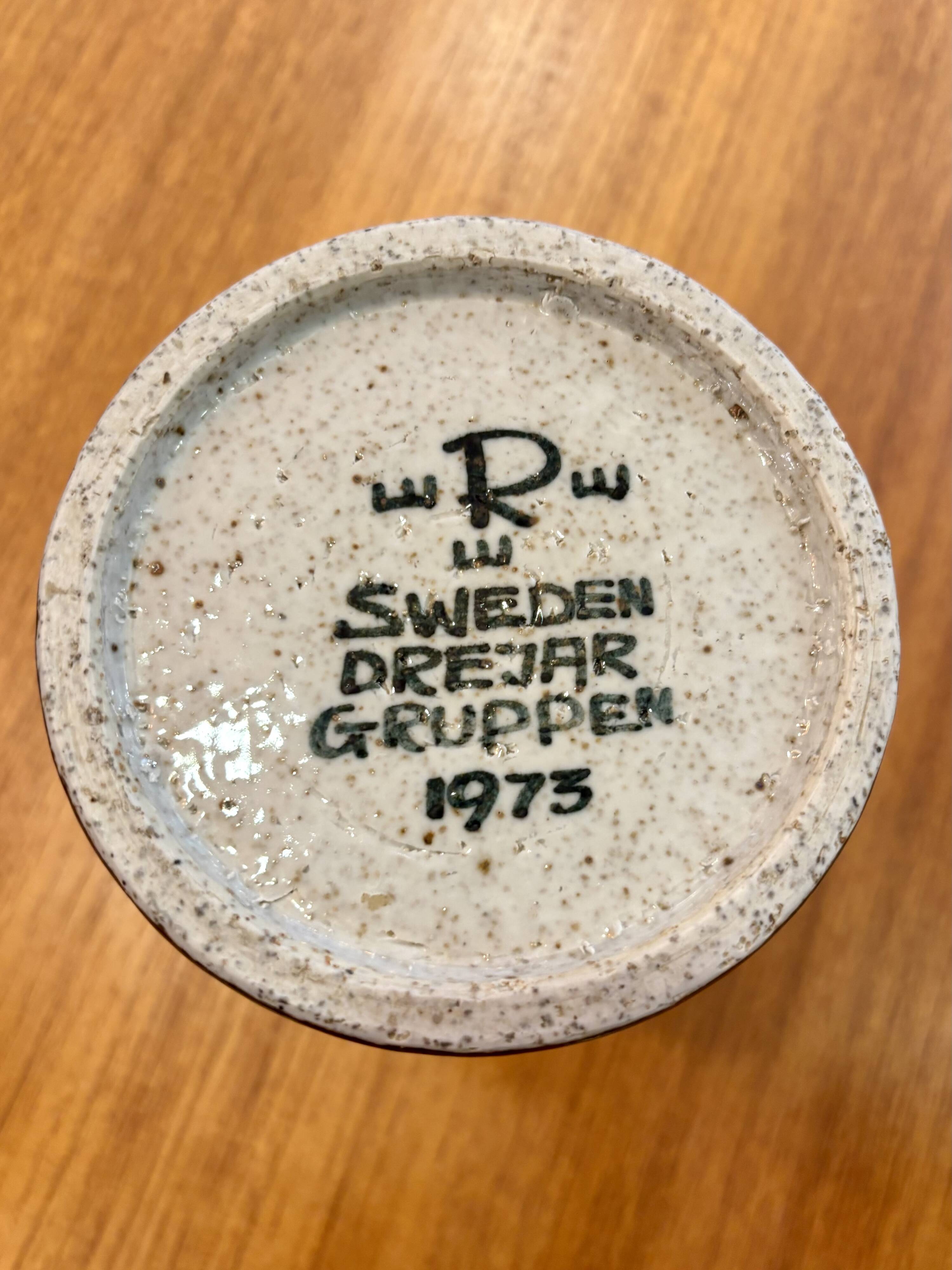 Vase, Art ceramics - Drejargruppen, Rörstrand, Sweden, 1973