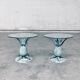 Hollywood Regency Style Brass Patinated Pineapple Side Tables, France, 1970s, Set of 2