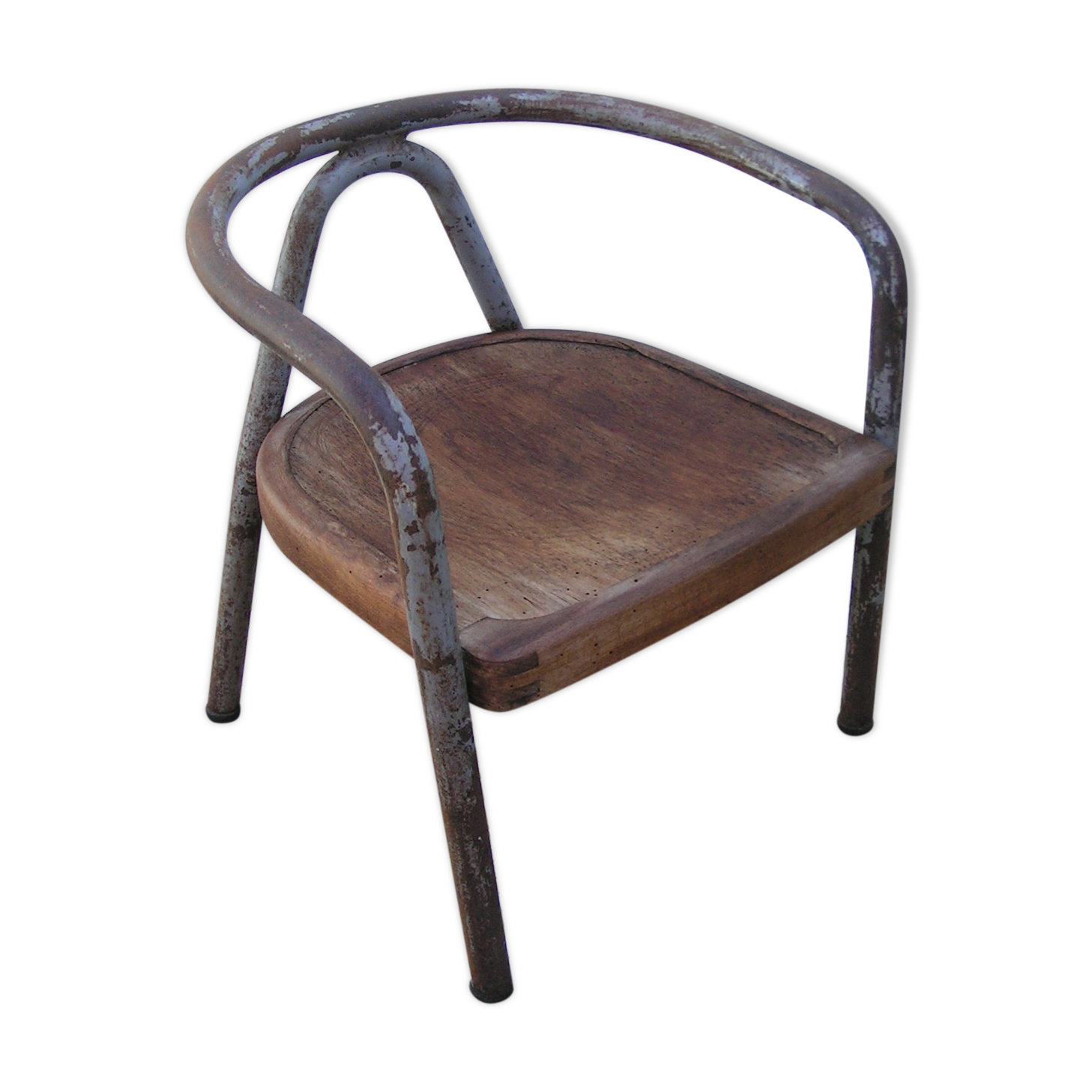 Wooden and metal child chair