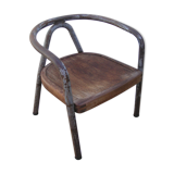 Wooden and metal child chair