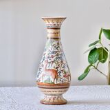 Large hand-painted artisanal vase from Coimbra