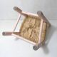 Old wooden straw chair for children
