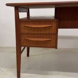 Gunnar Nielsen Teak Desk for Tibergaard, 1960s.