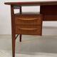 Bureau en teck Gunnar Nielsen pour Tibergaard, années 1960.