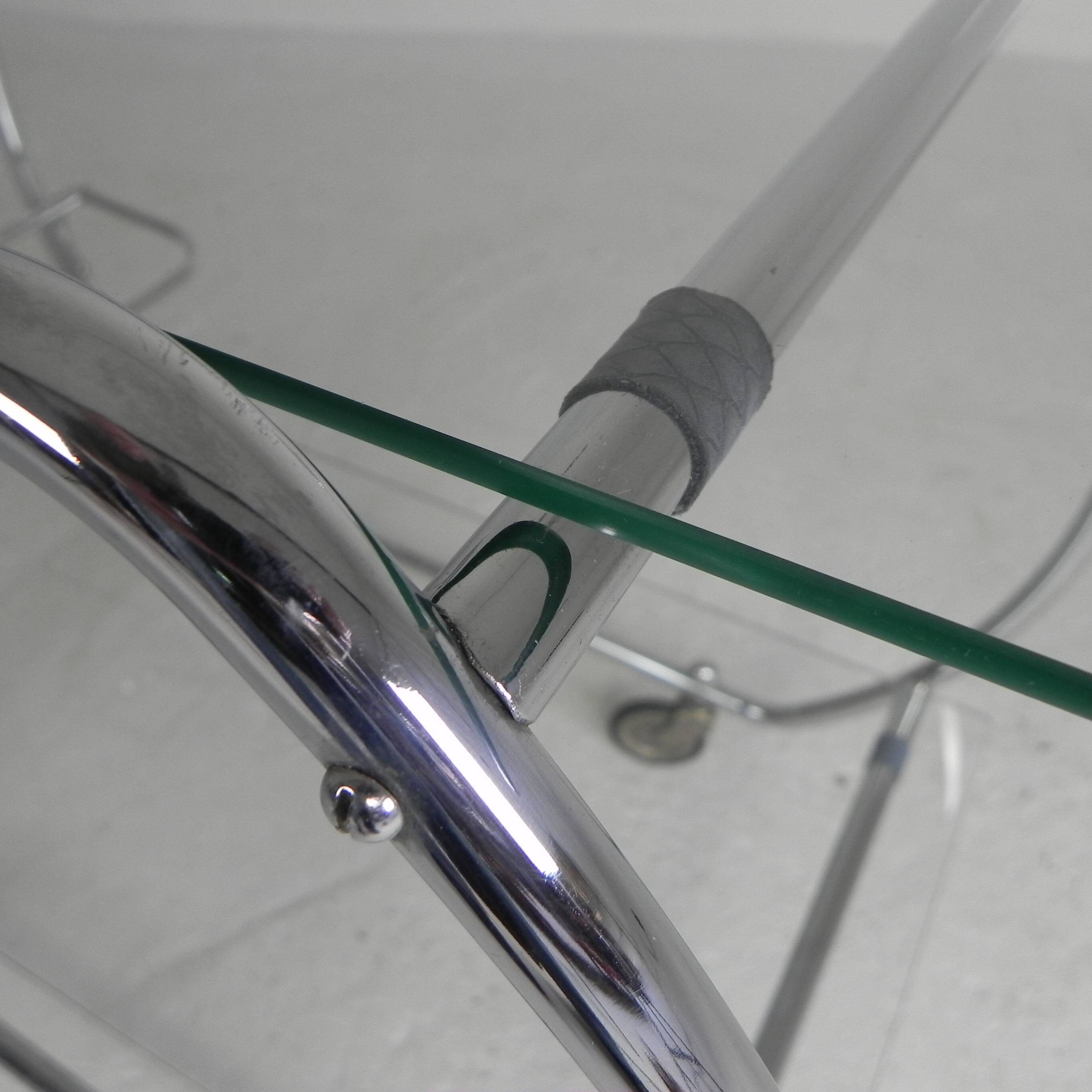 Art Deco trolley, chrome serving cart, 1950s