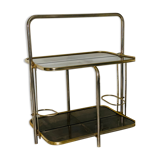 Golden tubing bar and smoked glass top circa 60/70