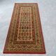 oriental vintage Keshan carpet Adoros, Persian carpet 86 x 180 cm