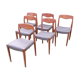 6 Scandinavian teak chairs