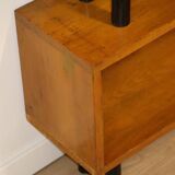 Vintage shelf with modular wooden boxes, 1960s