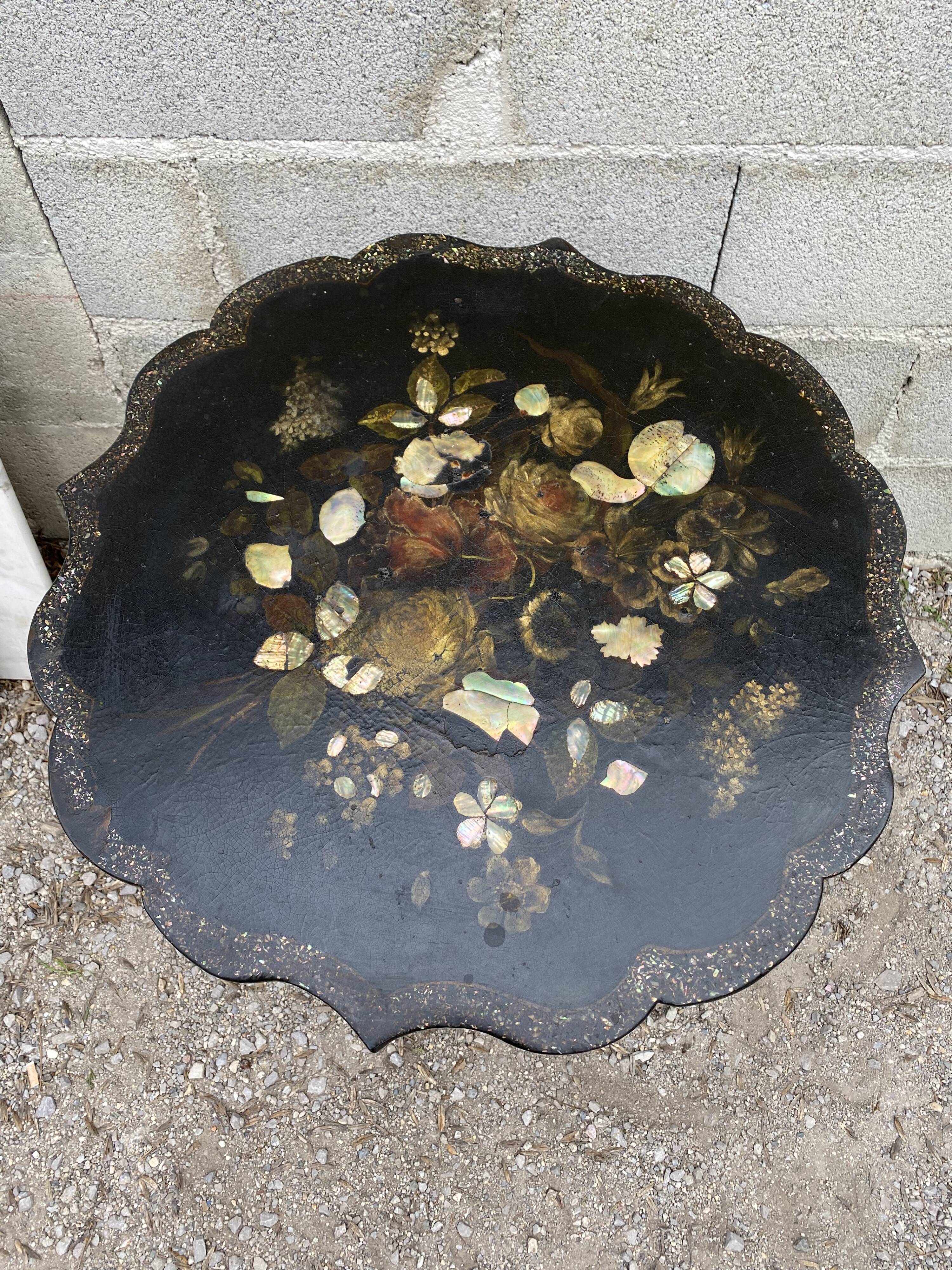 Table pedestal table 19th napoleon3