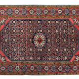 Traditional persian rug antique blue red handwoven wool carpet area rug- 145x202cm