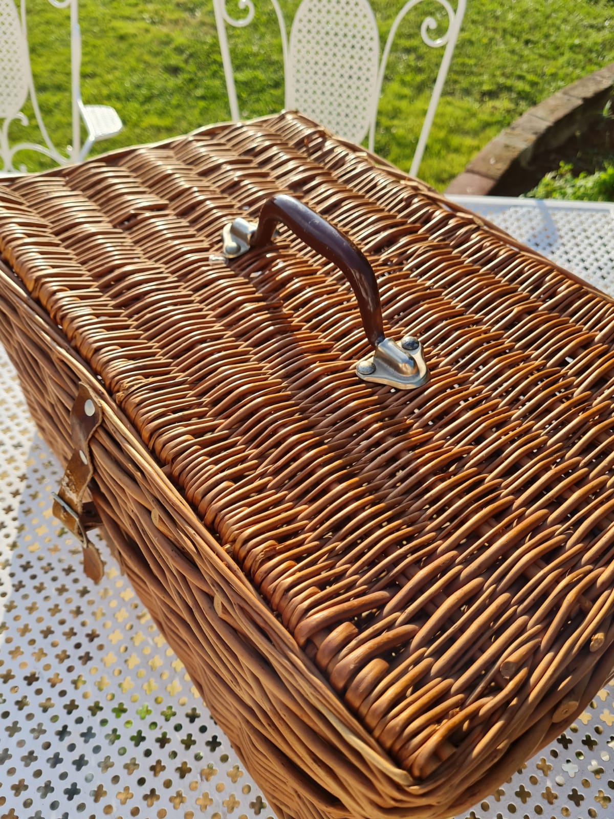 Wicker suitcase