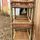 Rattan shelf cabinet