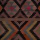 Vintage Turkish hallway rug 94x405 cm
