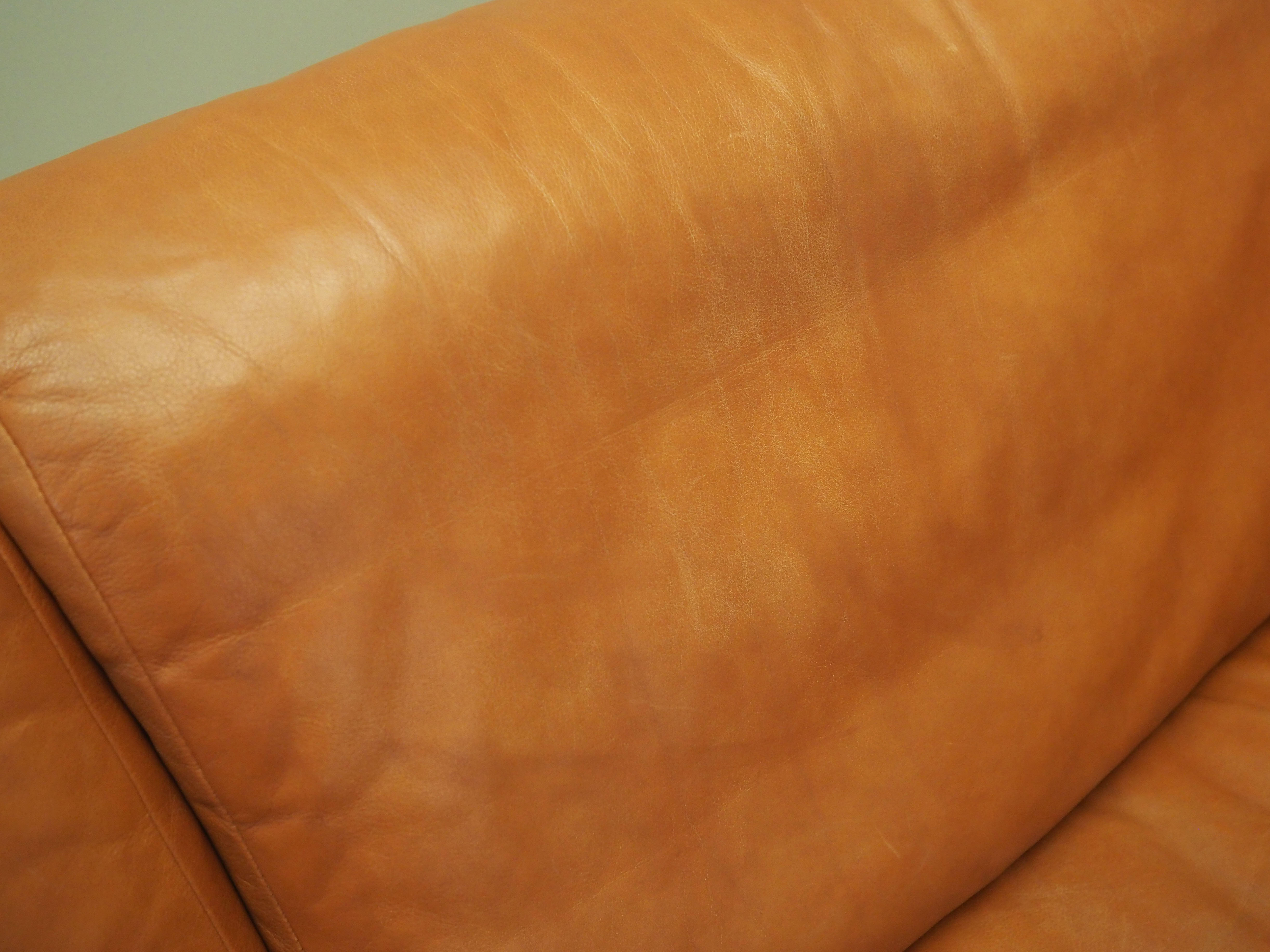 Leather sofa, danish design, 1960s, production: denmark