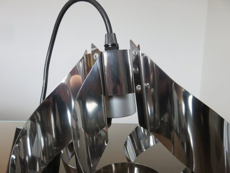 70s chrome metal hanging