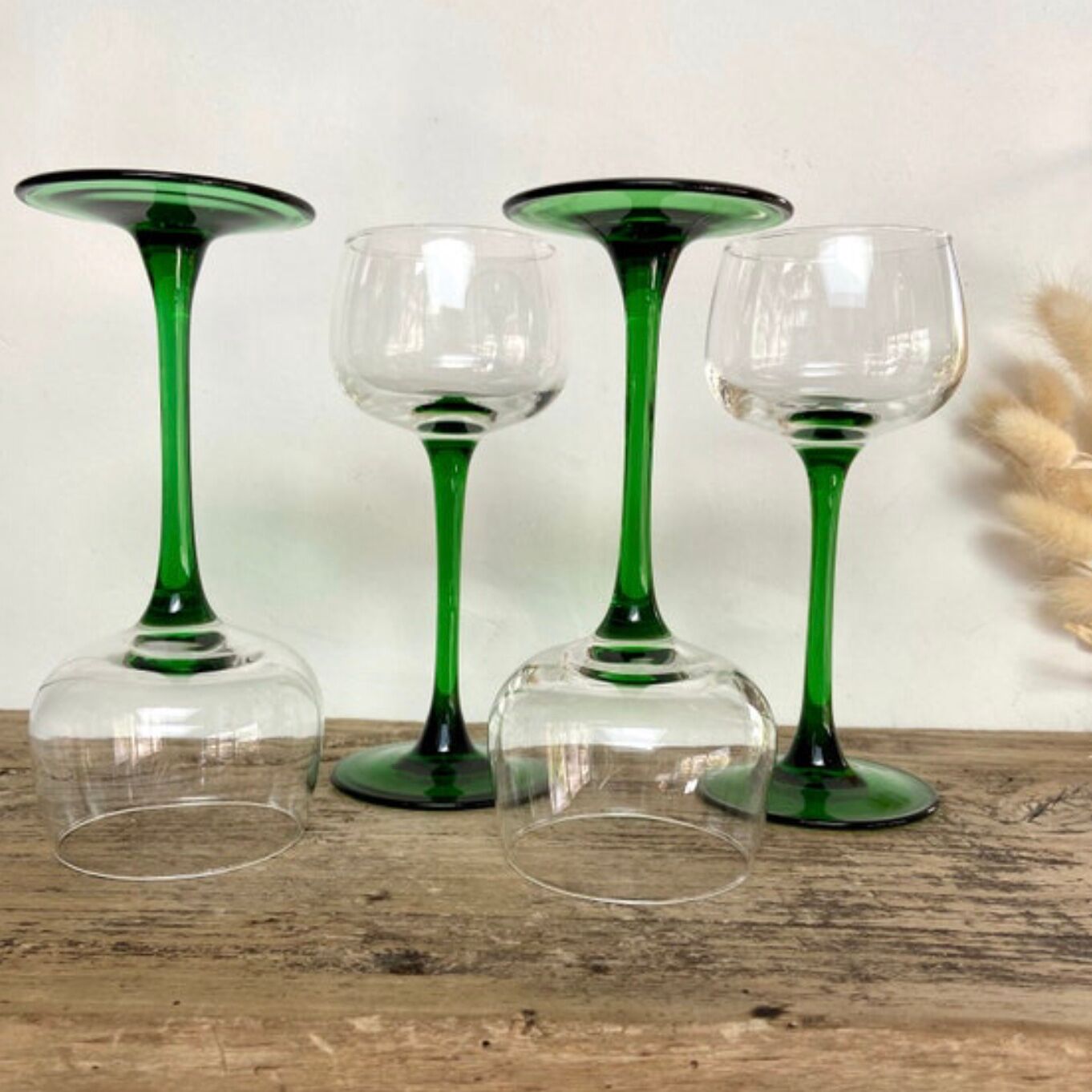 4 verres Luminarc France vintage