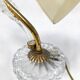 Paire de lampes en laiton et verre, 1950