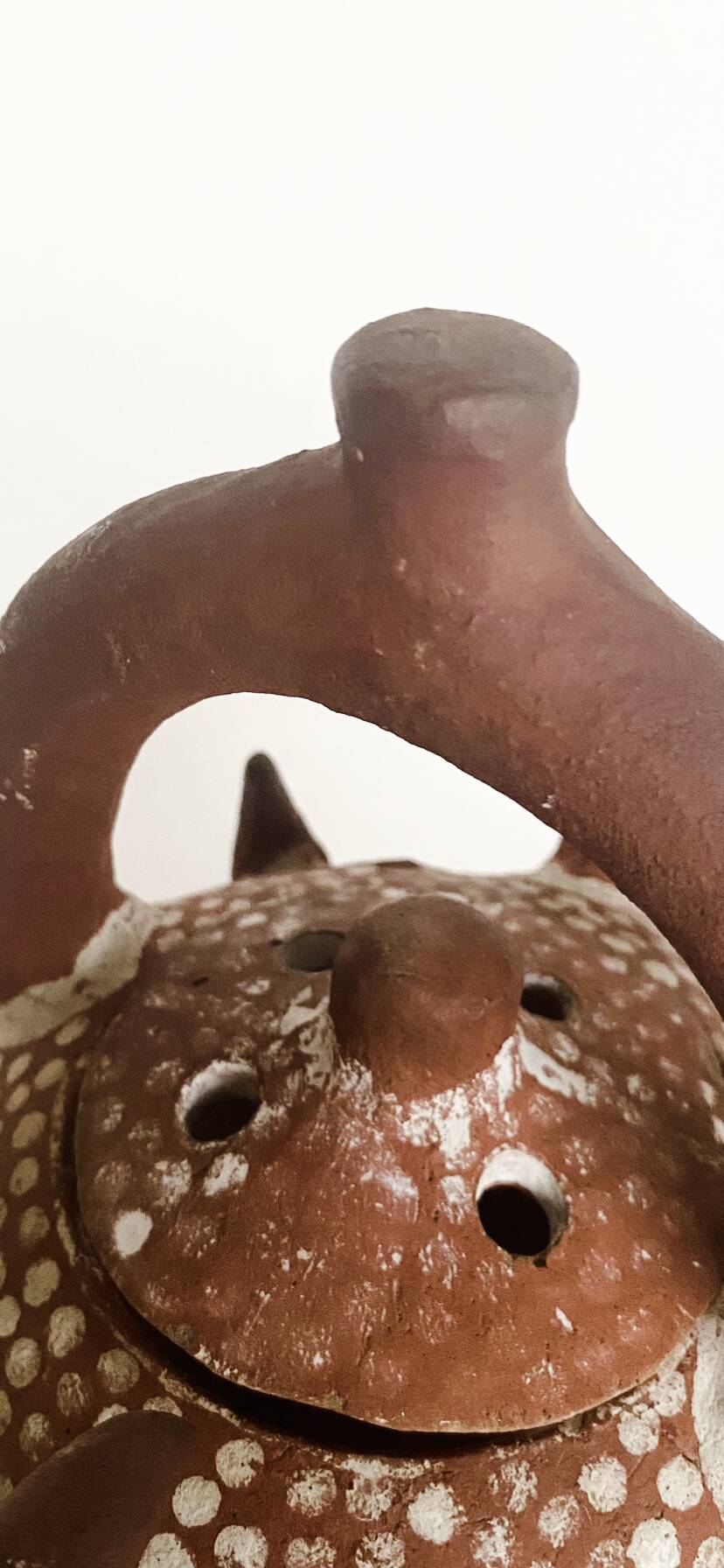 African terracotta tealight holder