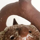 African terracotta tealight holder