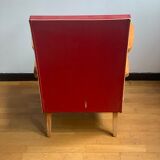 Vintage skaï armchair