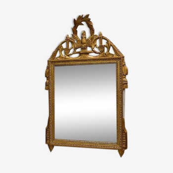 Miroir en bois doré, style Louis XVI – XXe