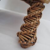 child's or doll's armchair in light woven wicker