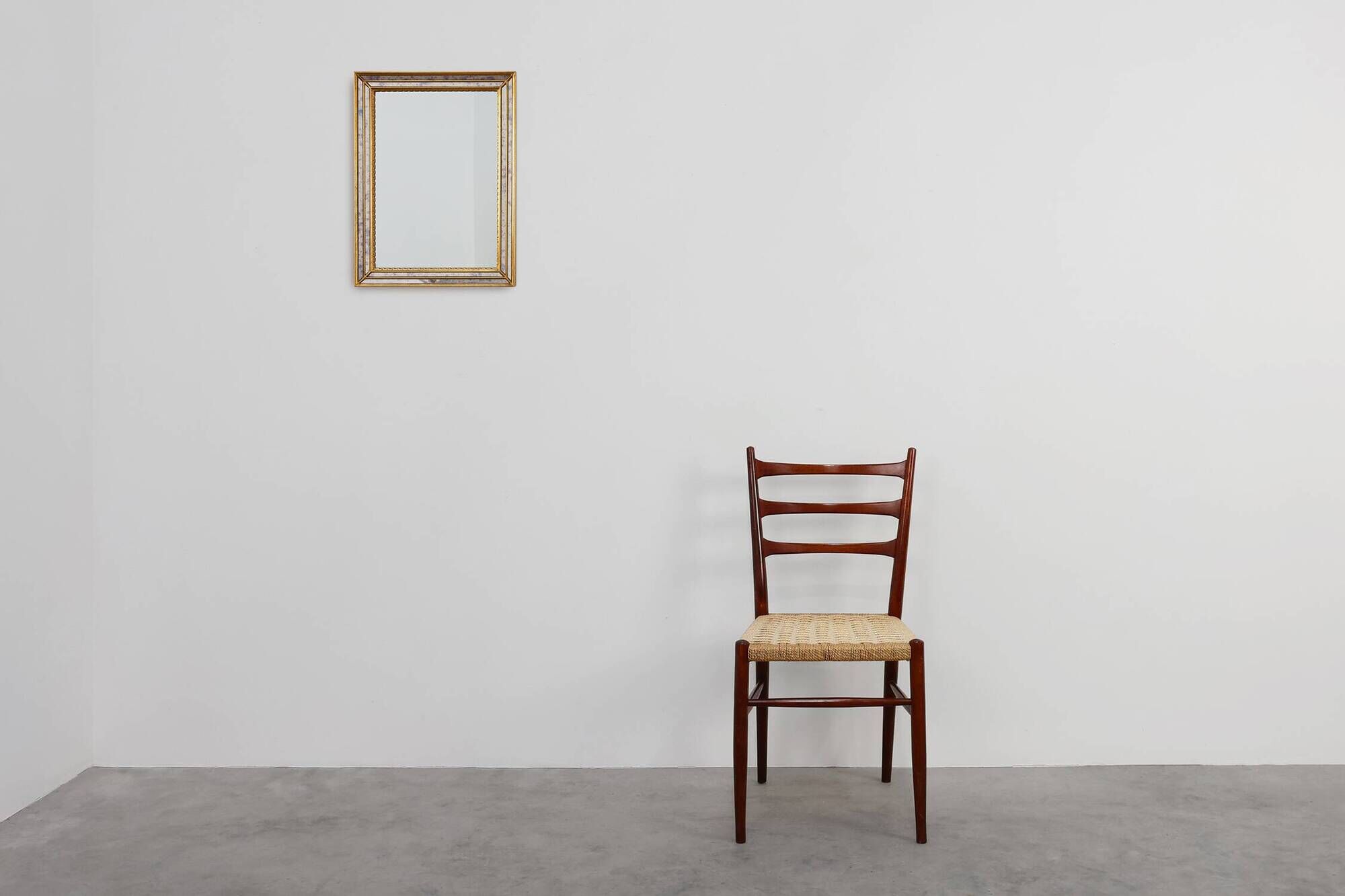 Mid‑Century Modern Gilt Mirror by Deknudt, Belgium, 1970s