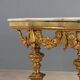 Console ancienne éclectique en bois sculpté et doré, Italie, XIXe siècle