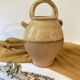 Antique Provençal jug / goat, in yellow glazed terracotta