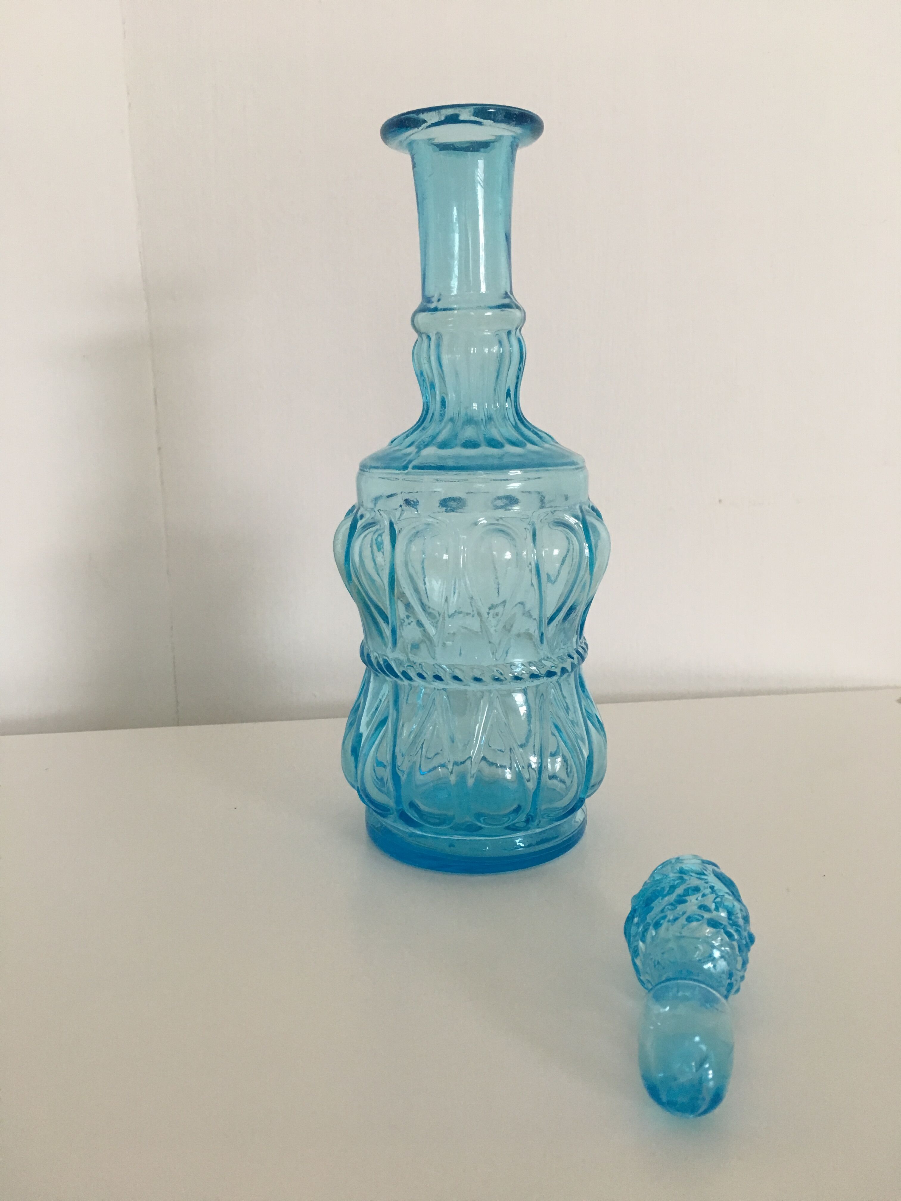 Blue carafe Empoli 70's
