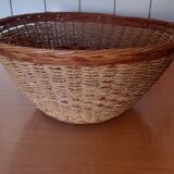 Large rope and wicker basket