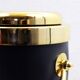Vintage leather and brass ice bucket
