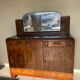 Buffet vintage marbre avec miroir années 30
