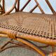 Pair of rattan chairs and vintage cannage from the 70s