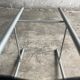 Philippe Starck vintage high bar stool — black plastic seat, silver metal frame