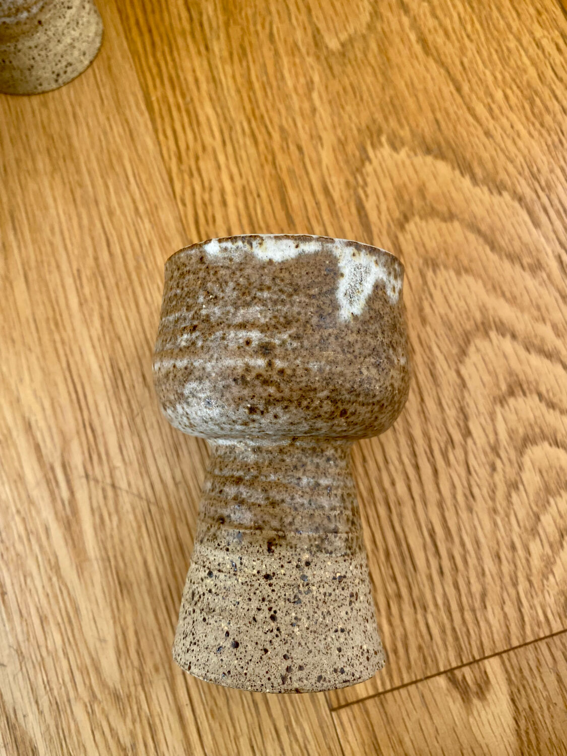 Vintage stoneware coffee set and ceramic cups