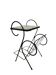 Table d'appoint vintage en carrelage / table pour plantes / table de chevet