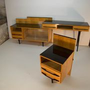 Modular set of table, night stand and chest of drawers by M. Pozar, 1960s