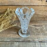 Vase en verre ciselé